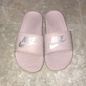 Nike pink slides!